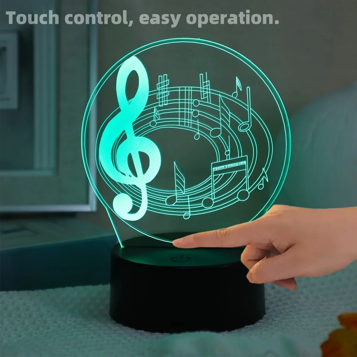 3D musikalische Noten Nachtlicht
