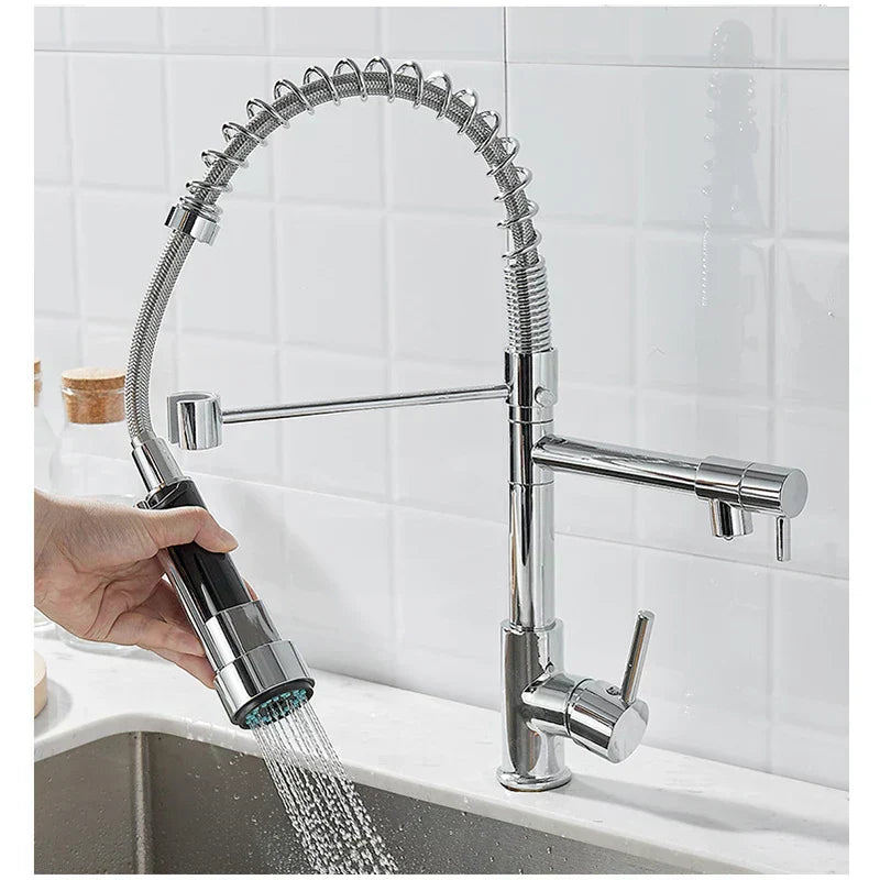 Luxus Küchenarmatur mit Doppelstrahl | AquaElite