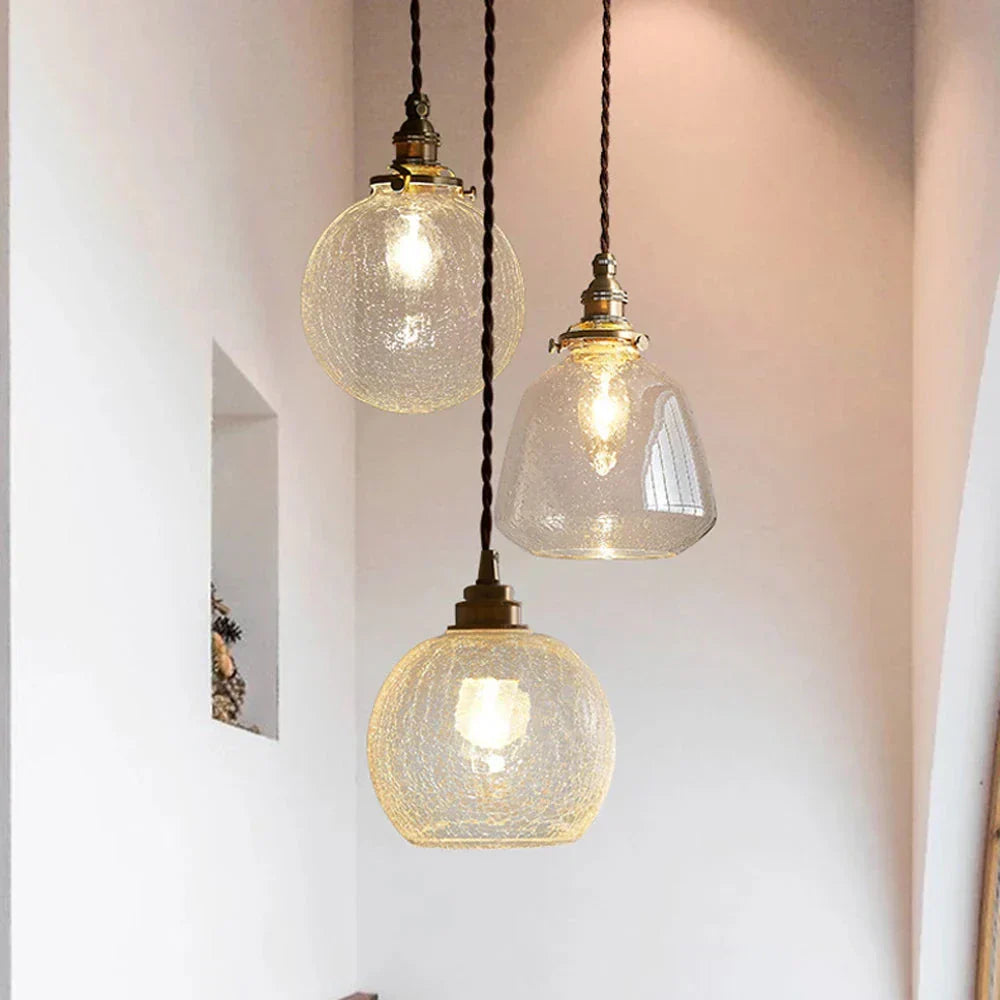 Glas LED Hängeleuchte – Moderne Wandlampe im Nordic-Stil