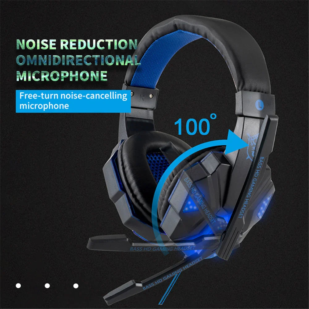 LED Gaming-Headset mit Mikrofon