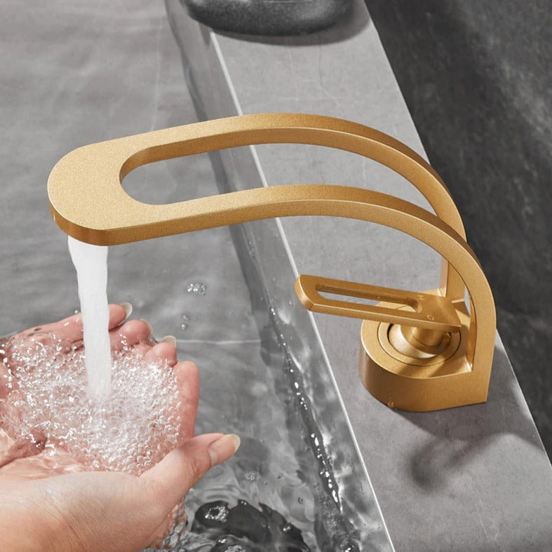 Innovativer Badezimmer-Wasserhahn mit Dual-Channel-Design – Für kaltes & warmes Wasser getrennt