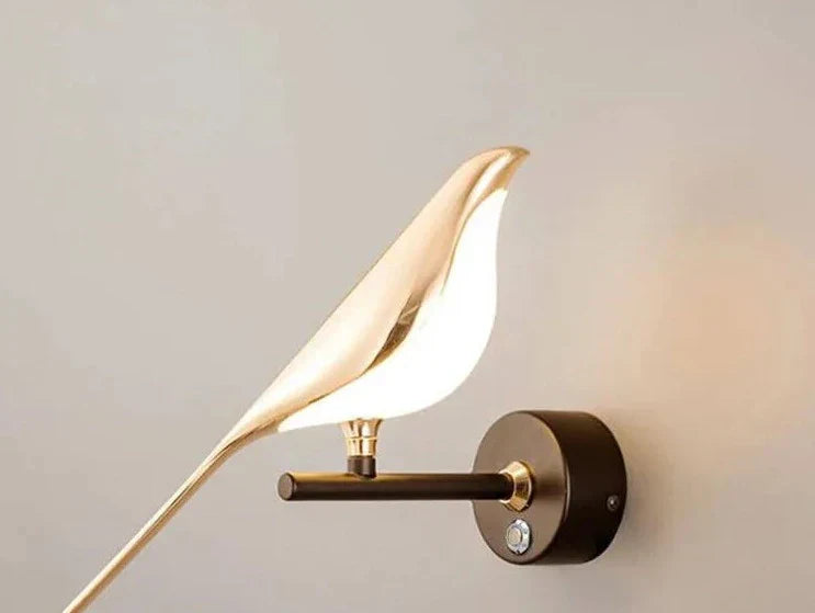 Wandleuchte mit Vögeln für stimmungsvolle Beleuchtung | BirdGlow