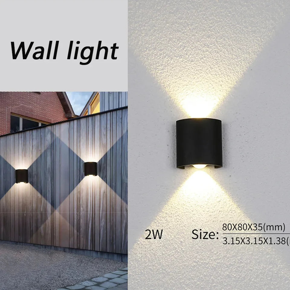 Rayvia Wasserdichte LED Wandleuchte für Innen- und Außenbereiche