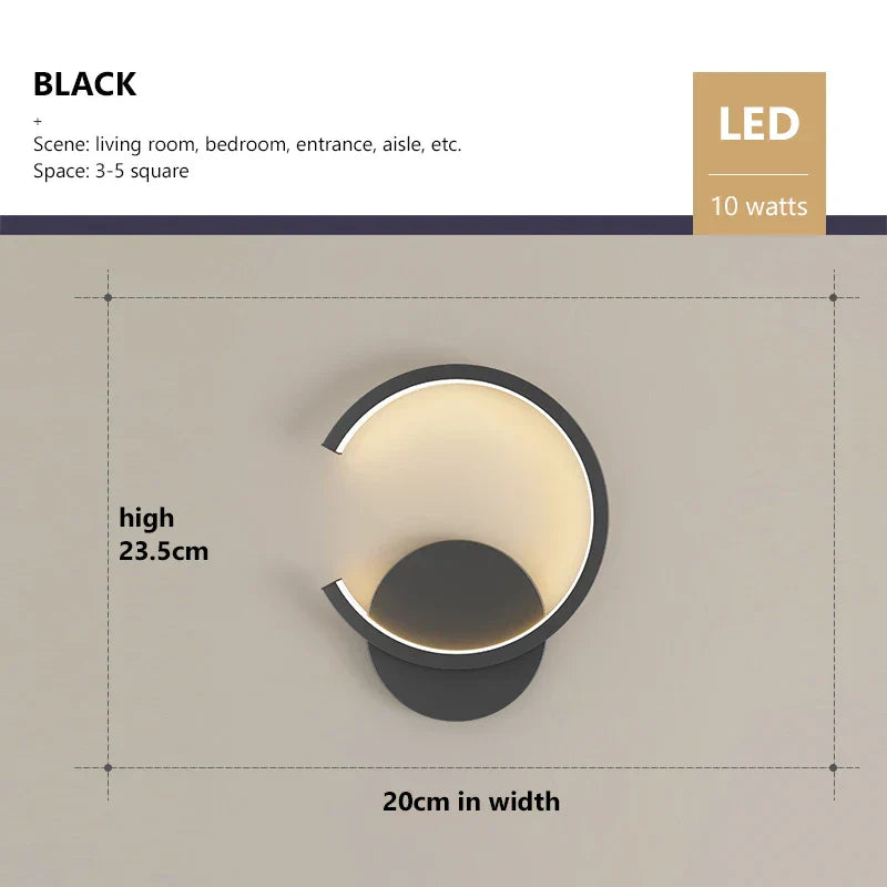 RoyaleGlow Moderne Goldkupfer Wandleuchte - Nordisches LED Oben & Unten Licht