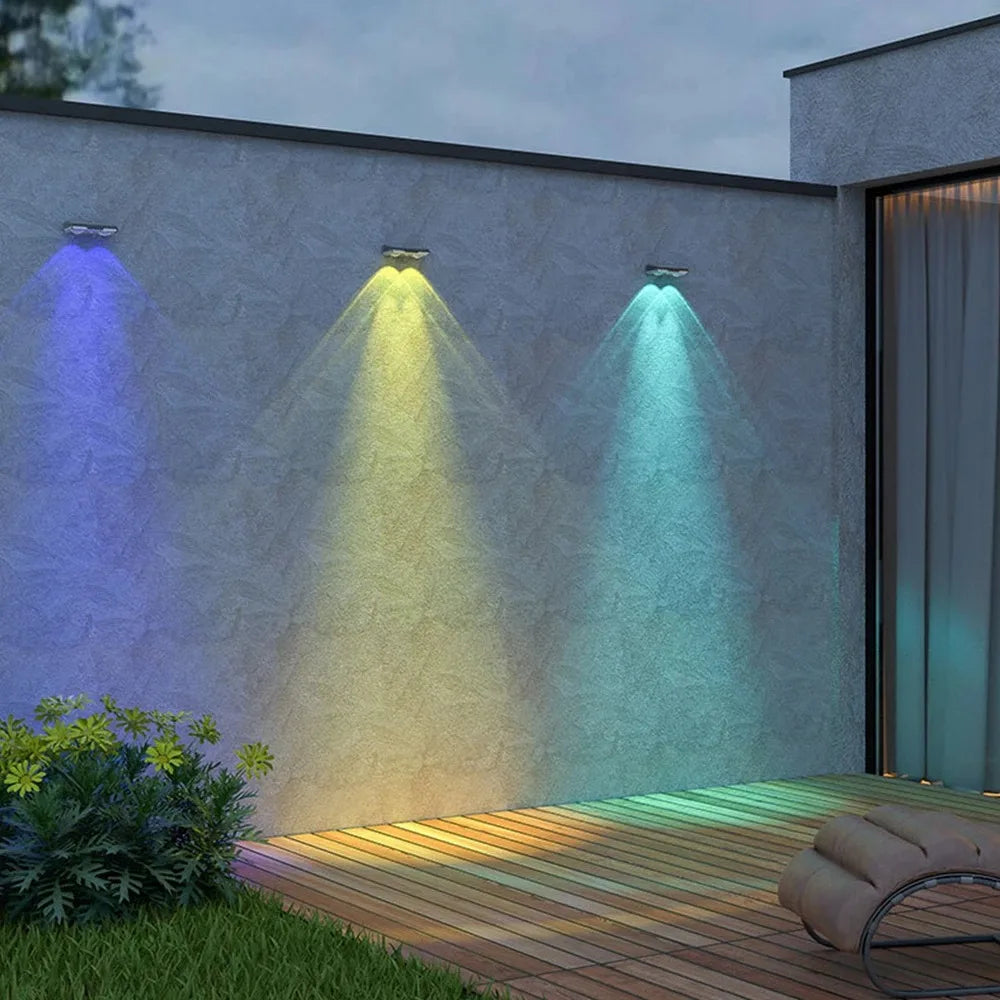 Solar Zaunlichter – Außen LED Garten Wandlichter