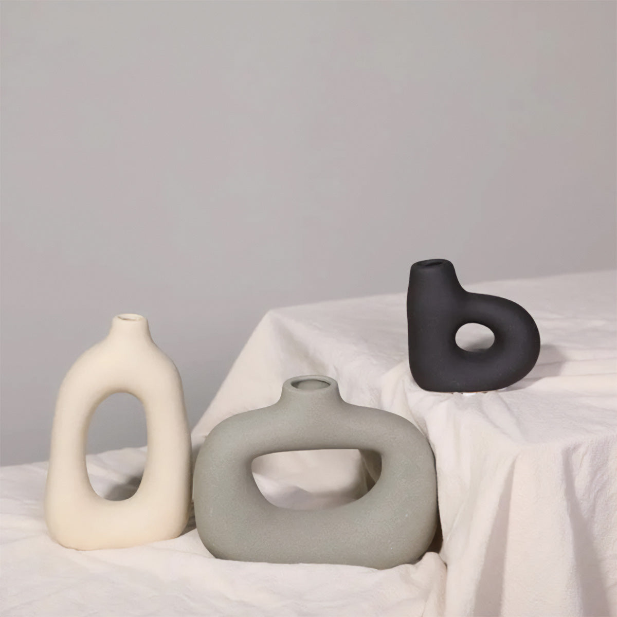 Frosted Vase Collection - Keramischer Tischvase, Neuer Klassiker / Post-Modern Stil, Heim-Büro Dekoration