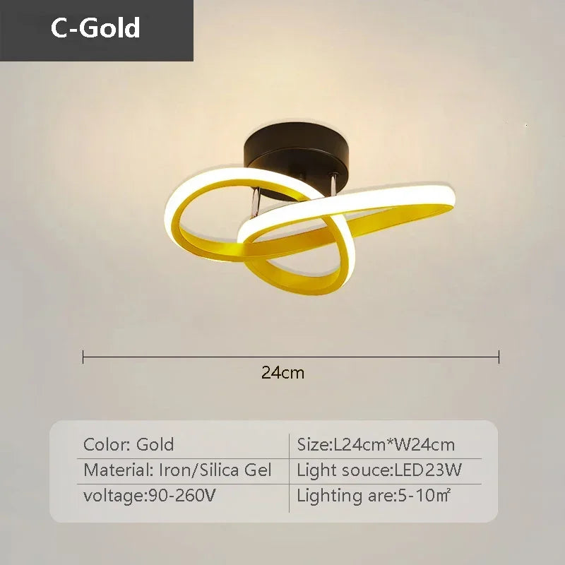 Moderne LED-Deckenleuchte - Minimalistisches Design für Wohnzimmer und Schlafzimmer