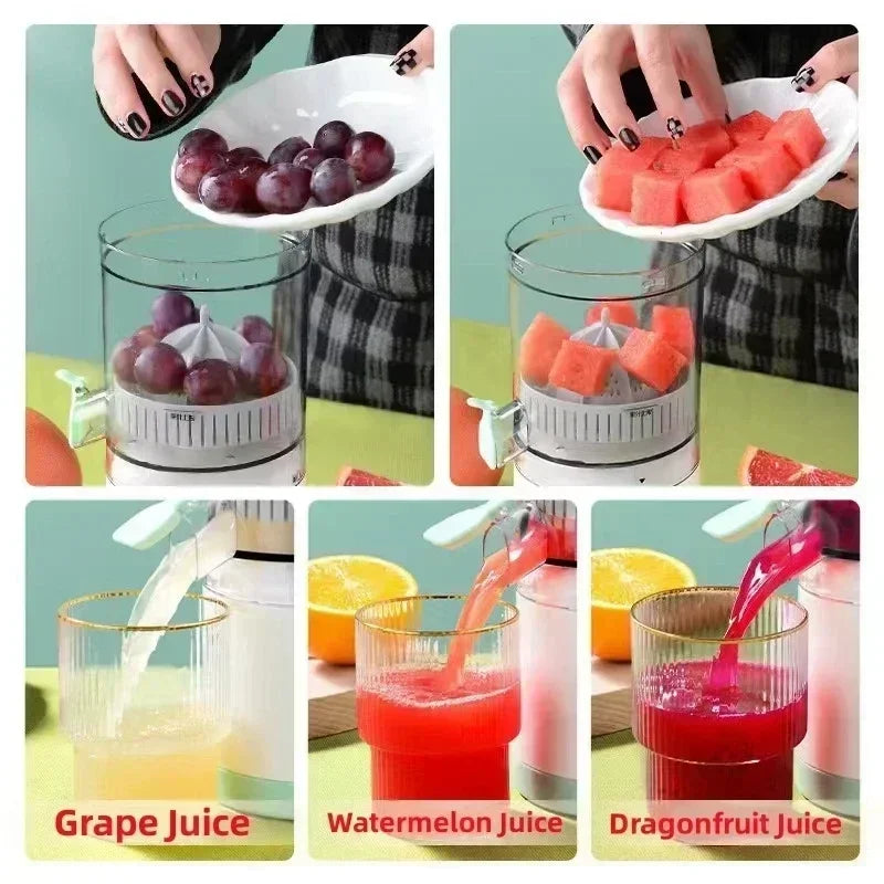 Elektrische Saftbecher USB Zitrus Orange Zitrone Entsafter Tragbarer Küchen Obst Mixer Frischseparator