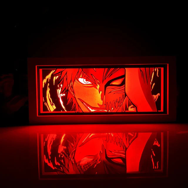 Anime 3D LED Lichtbox – Dragon Ball-inspirierte Papierschnitt-Nachtlampe mit Fernbedienung