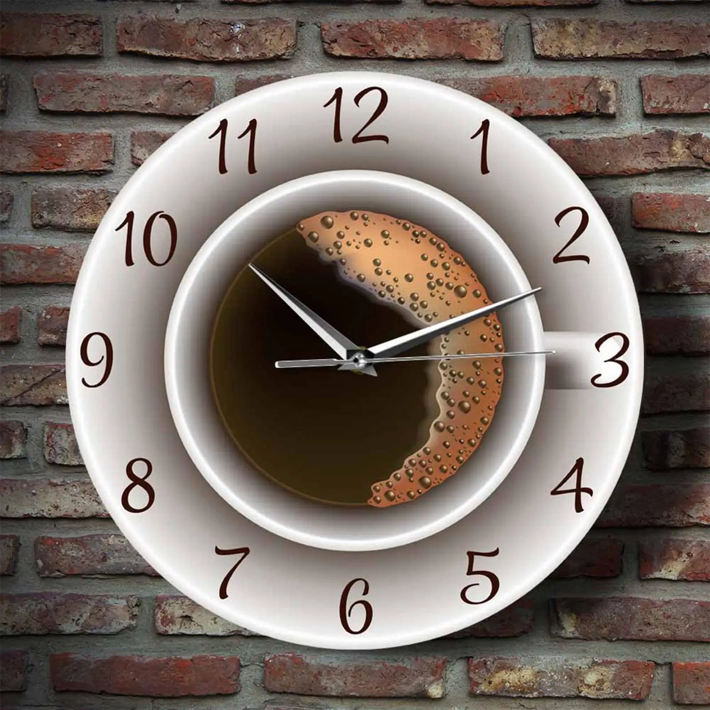 Kaffeetassen-Wanduhr Küche