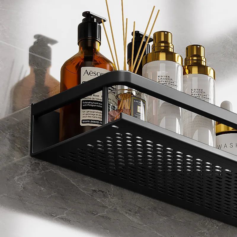 AquaForma – Schwarzes Duschregal mit modernem und platzsparendem Design