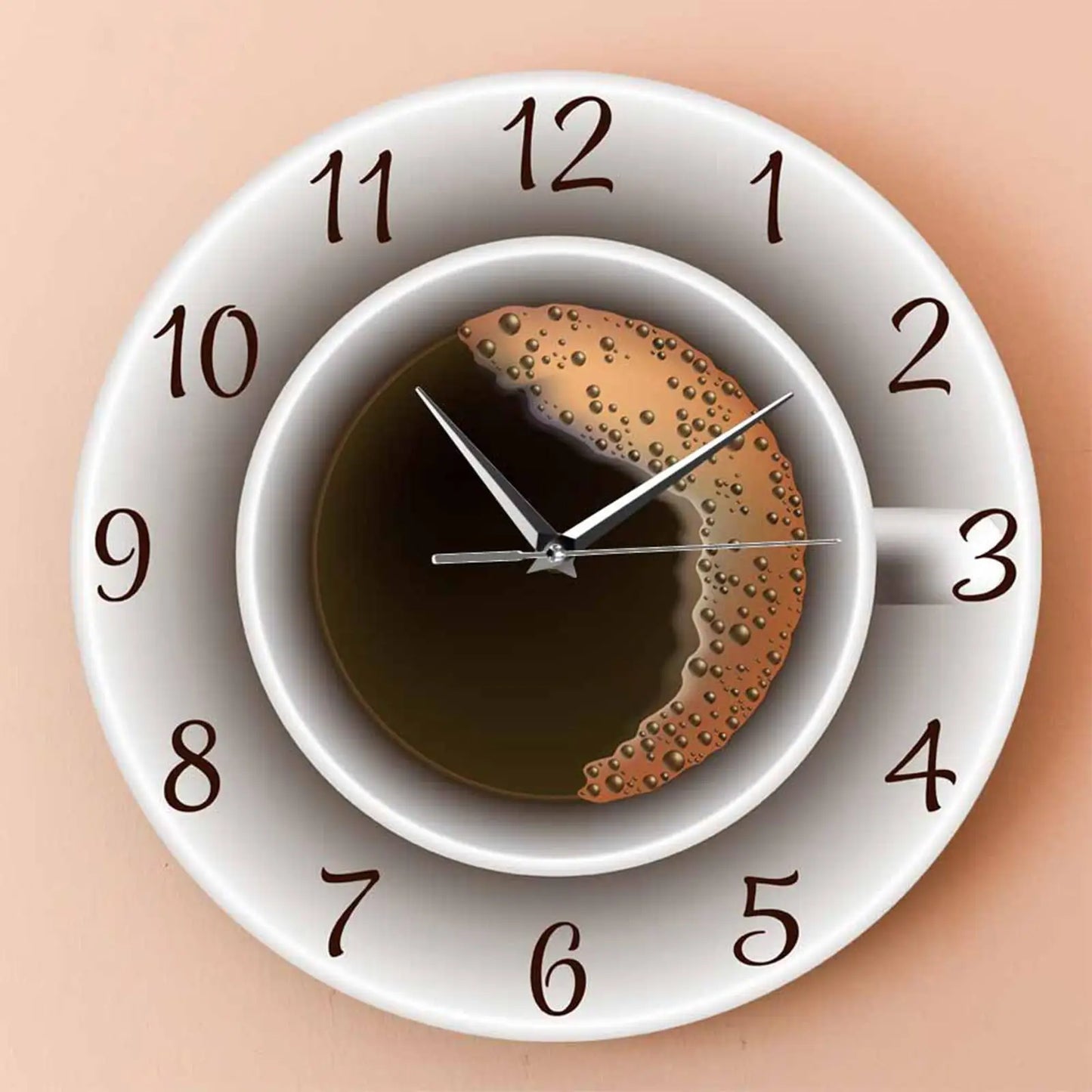 Kaffeetassen-Wanduhr Küche