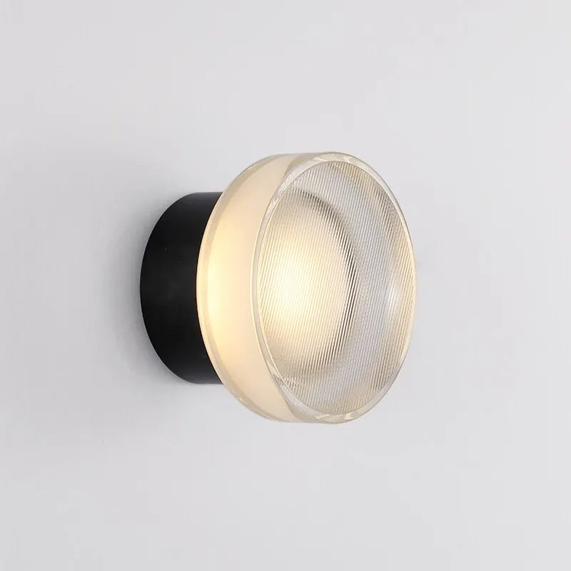 RoyaleGlow Spanische Glas LED Wandleuchte - Luxus Nachtisch Dekorative Wandlampe