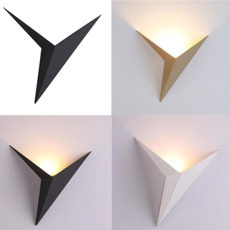 Dreieckige Wandlampe für modernes Licht | GlowLuxury