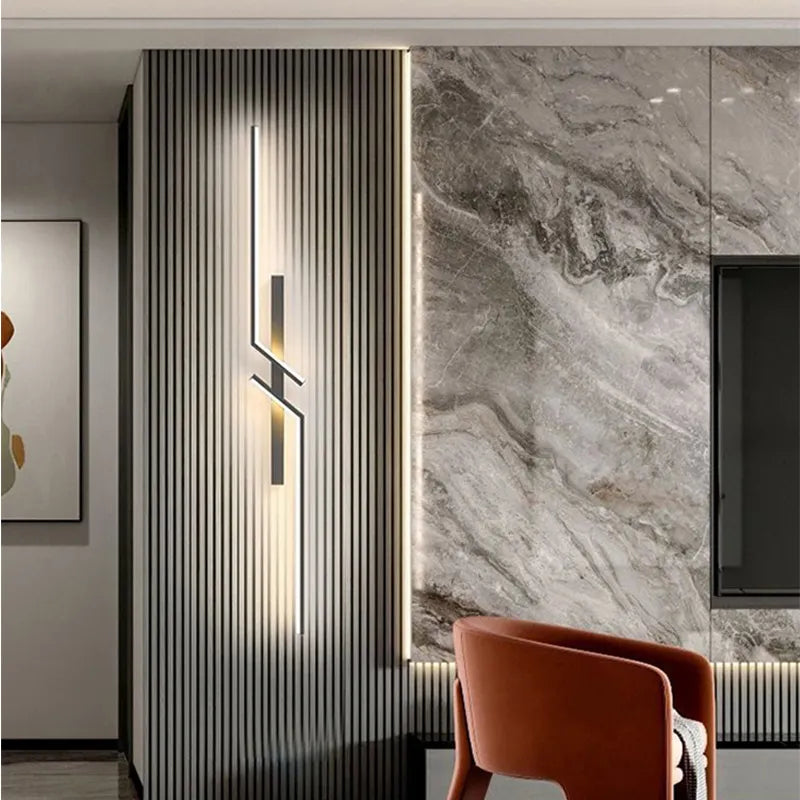 Garduru Moderne LED Wandleuchte | Stilvolles Design | Dimmbares Licht | Für Wohnzimmer & Schlafzimmer