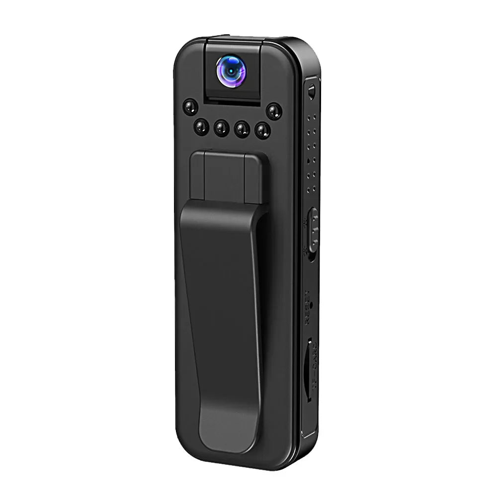 Wifi 1080P Körper Mini Kamera mit Nachtsicht - Tragbare Polizeikamera, Infrarot Camcorder für Innen-/Außenanwendung