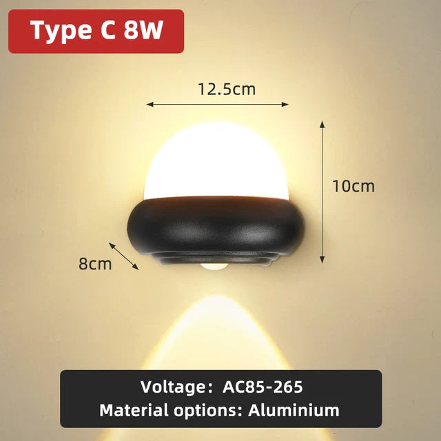 Royelux LED Pentagram Wandlampe - Stilvolle wasserdichte Lampe für Innen- und Außenbereich
