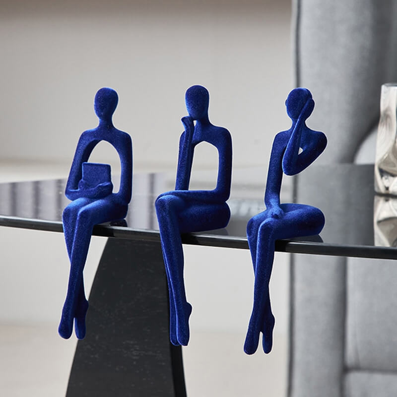 Garduru 3-teiliges Bücherregal-Dekor aus Resin - 17 cm