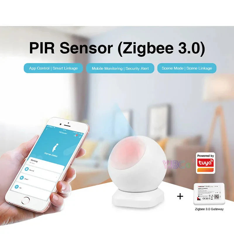 Zigbee 3.0 PIR Bewegungssensor mit LED Nachtlichtern