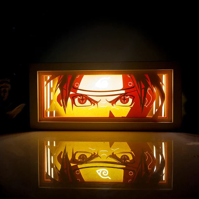 Anime 3D LED Lichtbox – Dragon Ball-inspirierte Papierschnitt-Nachtlampe mit Fernbedienung