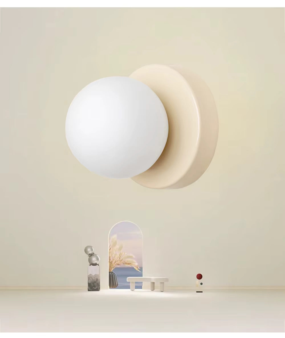 Royaleva Nordic LED Glas Wandlampe – Minimalistische Kugel Wandleuchte für moderne Innenräume