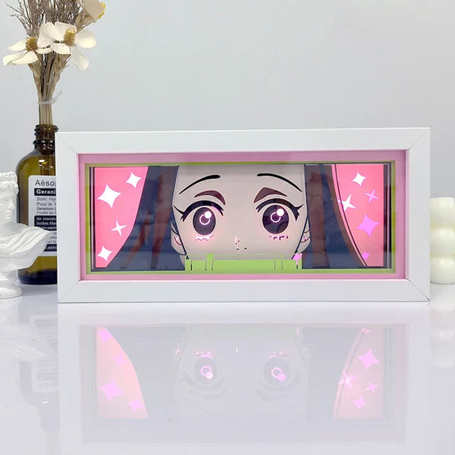 Anime 3D LED Lichtbox – Dragon Ball-inspirierte Papierschnitt-Nachtlampe mit Fernbedienung