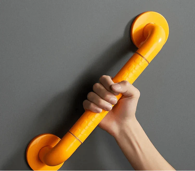 Stützrohr – Edelstahl-Außenschicht – Für Senioren & Schwangere – Gelb – 70 cm