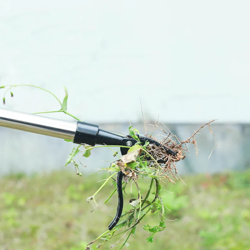 Unkrautstecher ohne Bücken – Wurzelentferner mit Schaufelclip für den Garten