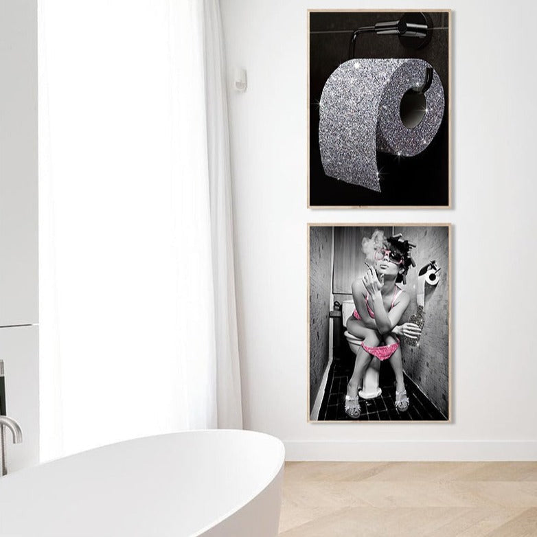 Humorvolle Toilettenbilder