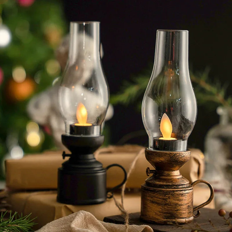 Vintage Kerosinlampe - Elektronische, dekorative Beleuchtung für Zuhause & Büro