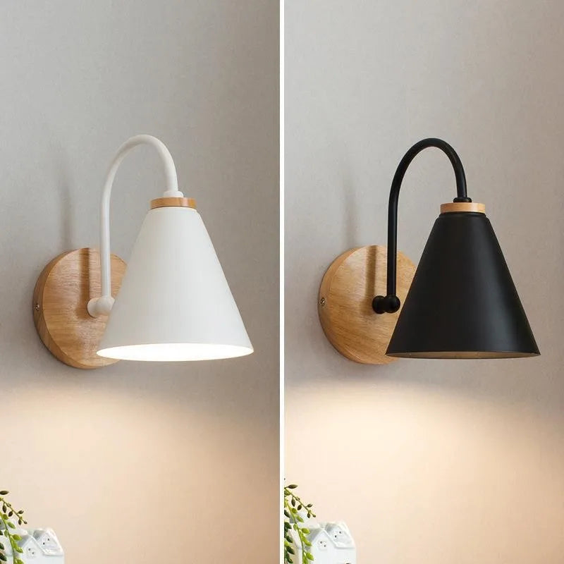 Moderne Holz Wandlampe