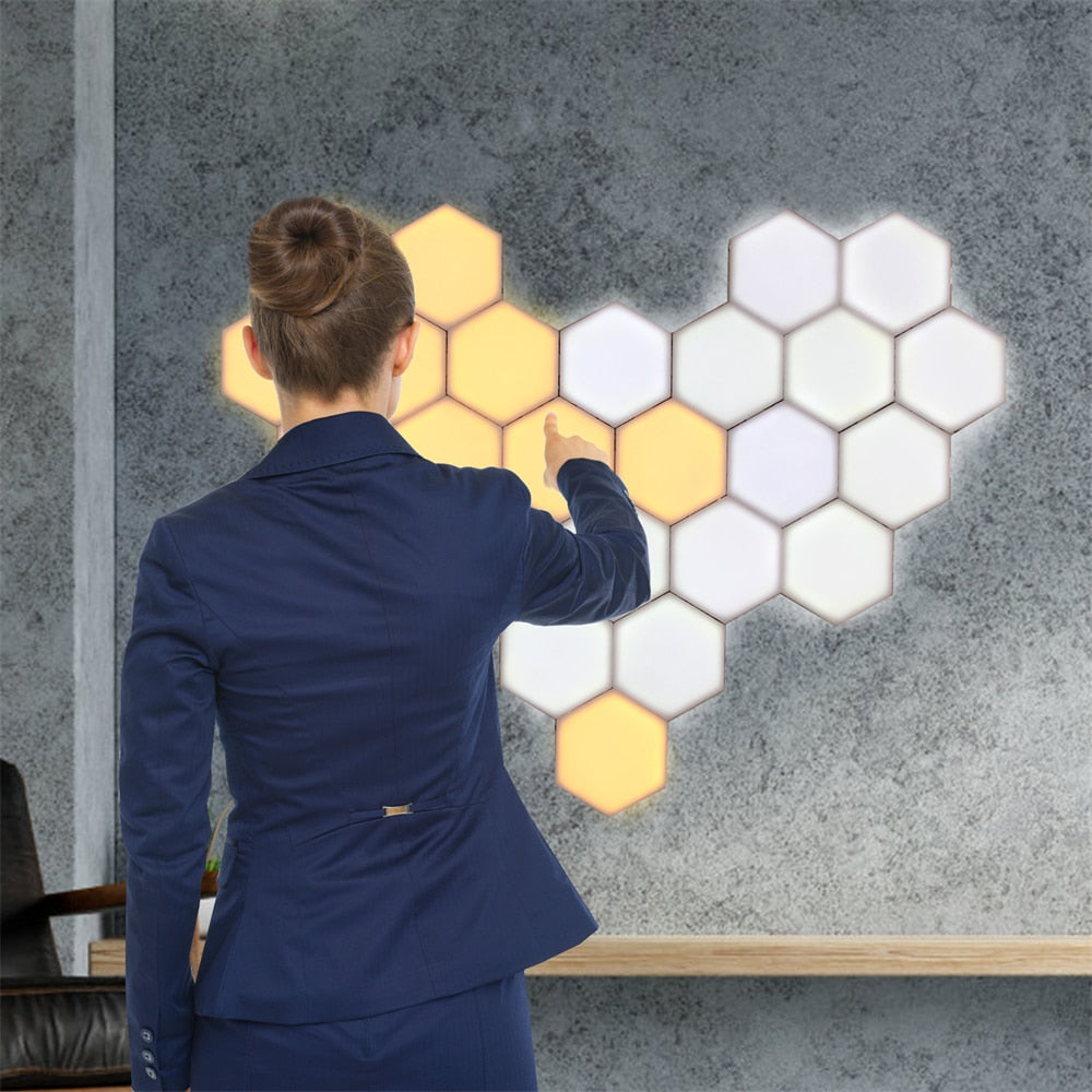 Royaleva Wabenmodular LED-Wandleuchte – Touchsensitiven Smart-Lichtpaneele