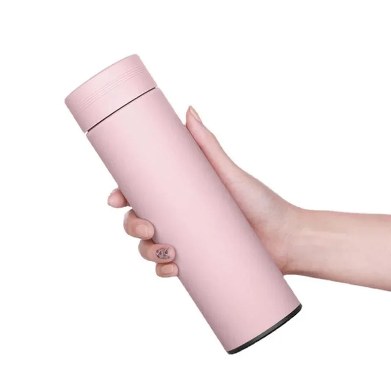 480ml Smart Edelstahlthermoskanne mit Temperaturanzeige, auslaufsichere Vakuumflasche für Kaffee und Milch, perfektes Weihnachtsgeschenk