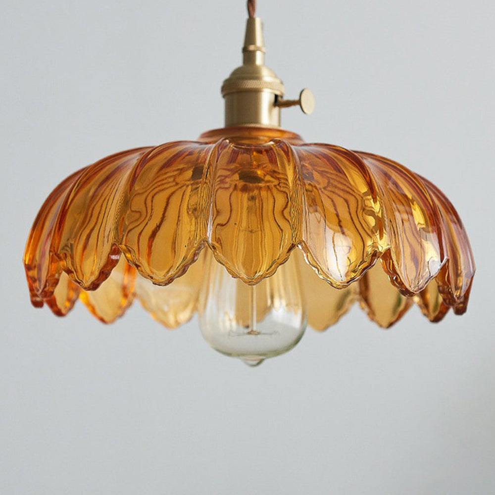 Garduru BLUME Hängeleuchte – Gläserne Deckenlampe