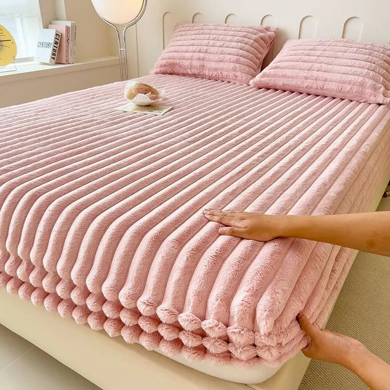 Royaleva Weiche Fitted Betttuch – Ultra-weiches Luxus-Rippbettlaken für maximalen Komfort & gemütlichen Schlaf