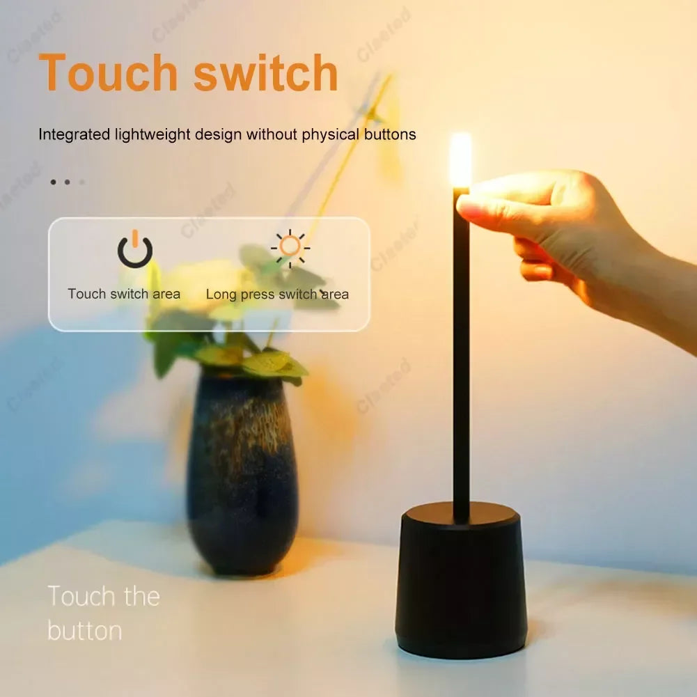 LumiTouch – Luxuriöse LED-Tischlampe mit stufenloser Dimmung und elegantem Kristallschirm