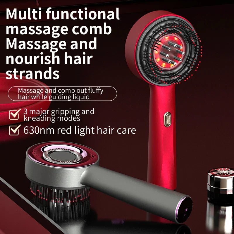Elektrischer Kopfhautmassagegerät & Haarwachstums-Kamm