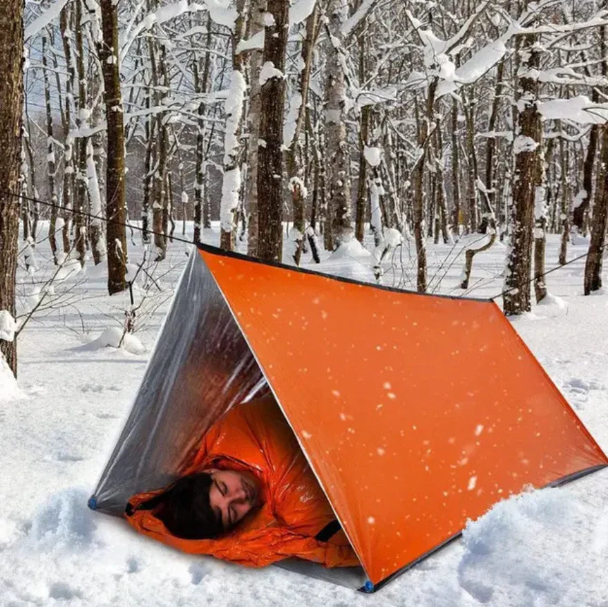 2-Personen-Notfallüberlebenstent mit thermischer Isolierung für Camping und Wandern