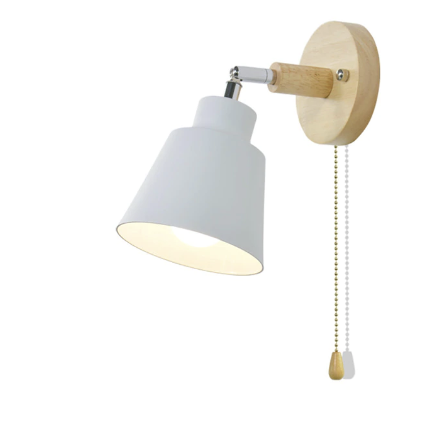 Drehbare Wandlampe – Praktische Leseleuchte mit Zugschalter