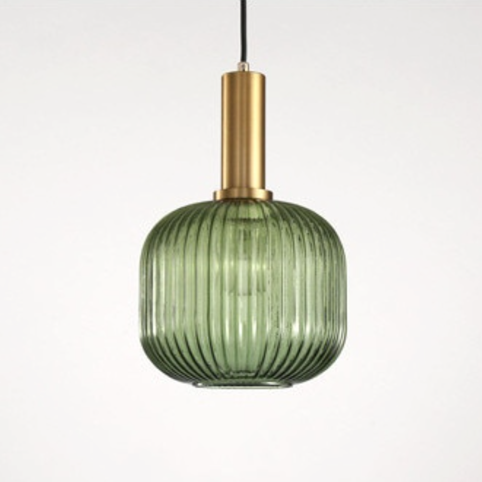 RoyaleGlow Texturiertes Glas Pendelleuchte – Elegante verstellbare Deckenleuchte für moderne Innenräume