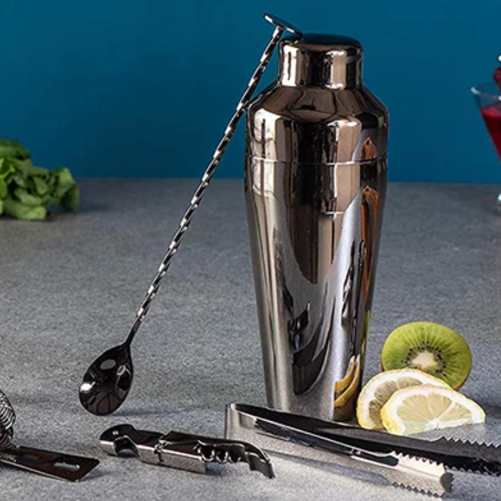 MixMaster – Luxuriöses Metallic Bar Set für stilvolle Cocktails