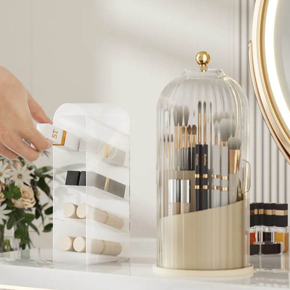 OrganizeLuxe – Luxus Acryl Kosmetik Organizer mit 360° Drehung