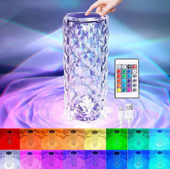 LED-Lampe im Kristalldesign