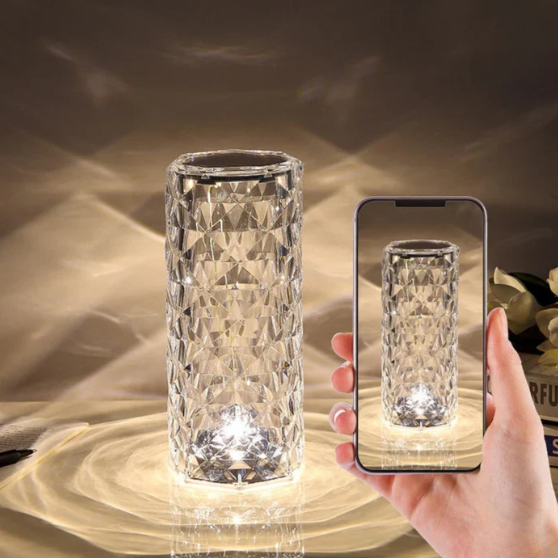 LED-Lampe im Kristalldesign