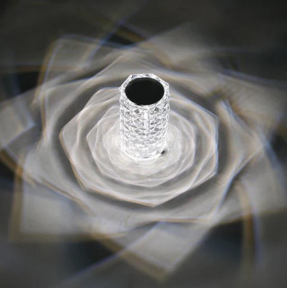 LED-Lampe im Kristalldesign