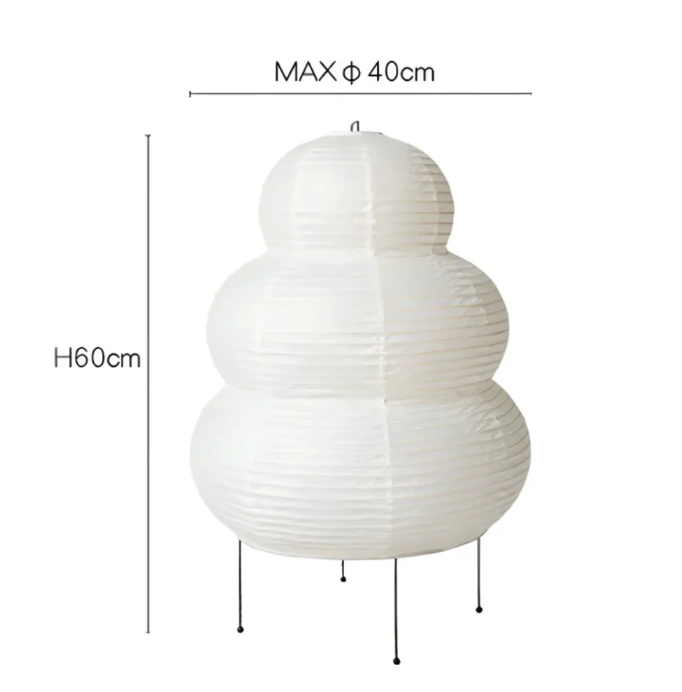 Japanische Wabi-Sabi Stehlampe – Elegantes minimalistisches Design für eine friedliche Atmosphäre