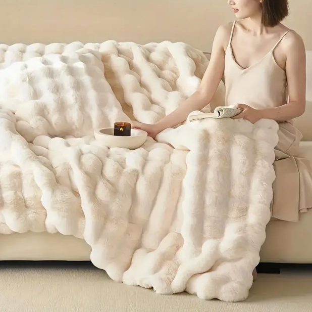 Bubble Plush Weiche Decke