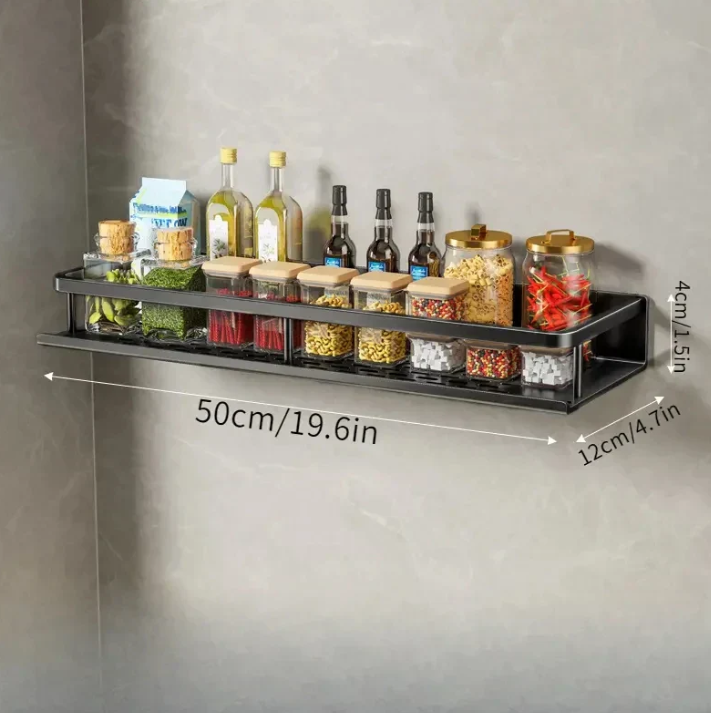 Zeitgemäßes Schwarzes Küchenregal