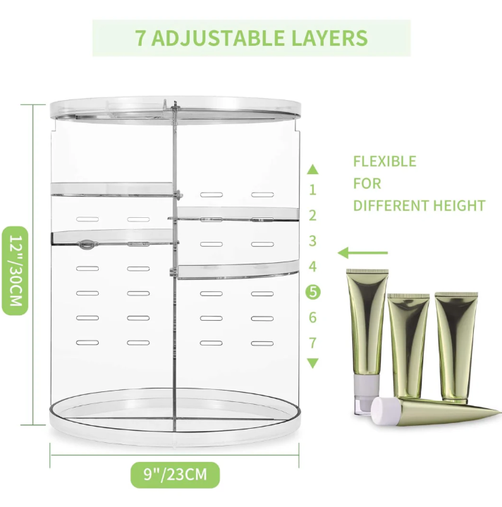 360° drehbarer Cosmetics-Organizer