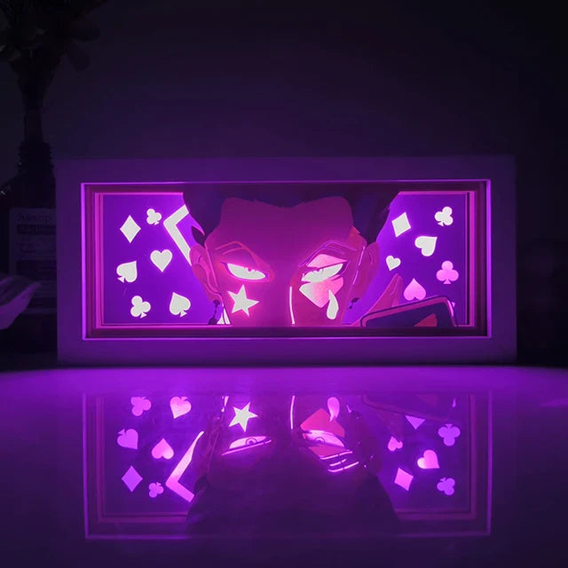 Anime 3D LED Lichtbox – Dragon Ball-inspirierte Papierschnitt-Nachtlampe mit Fernbedienung